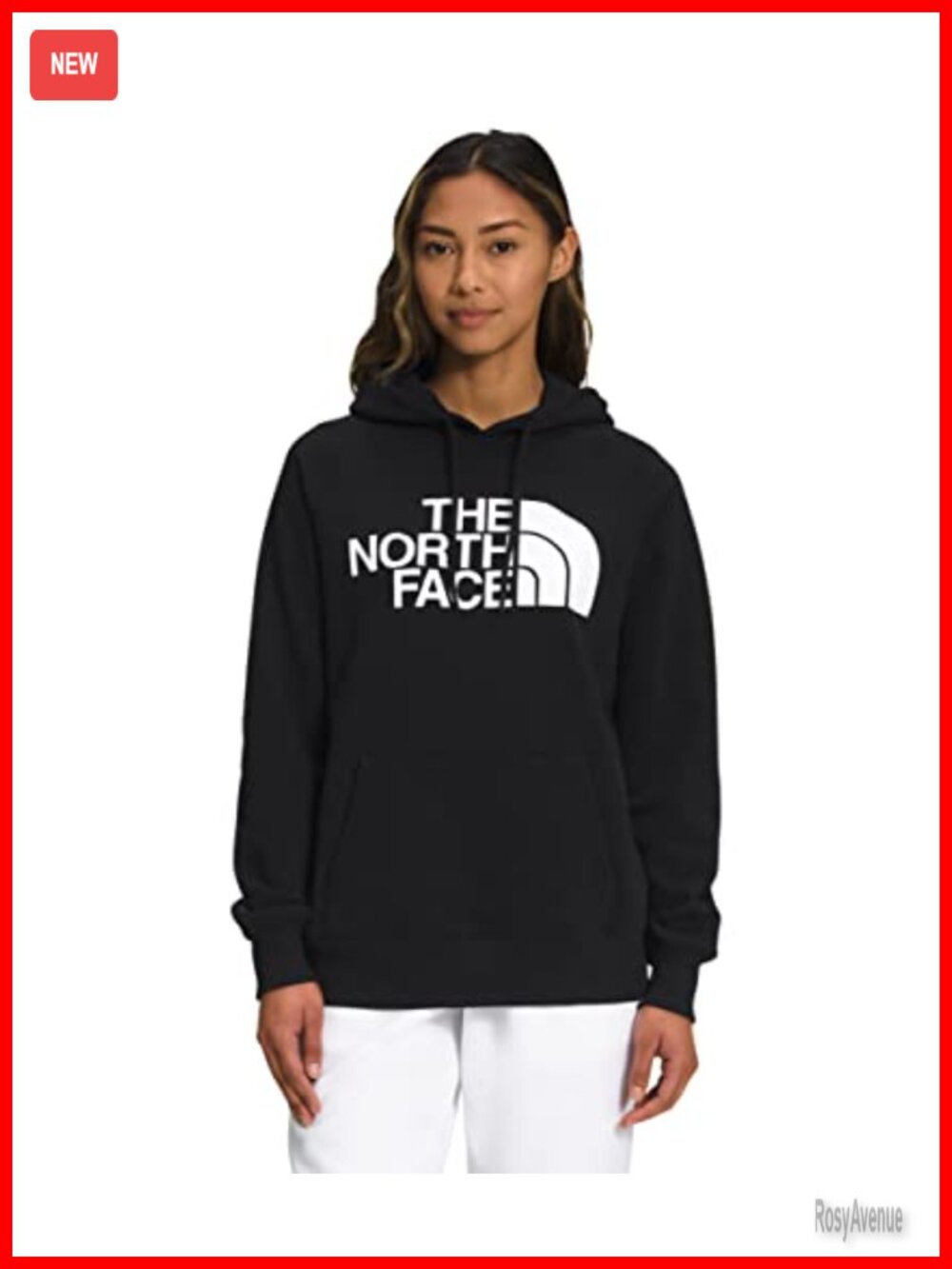 North Face Half Dome Pullover Hoodie Kangaroo Pocket Long Sleeve
